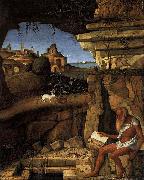 St Jerome Reading in the Countryside, Giovanni Bellini